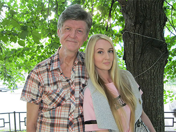 Олег Вениаминович Рохлов с дочерью Ингой.