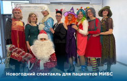 В МИБС для пациентов состоялся новогодний спектакль